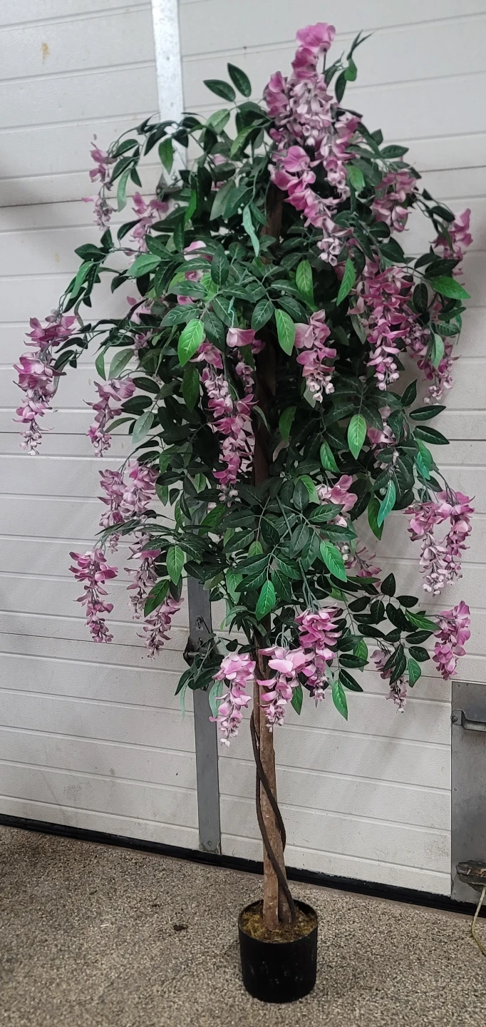 Artificial Wisteria Tree - Pink Flowers