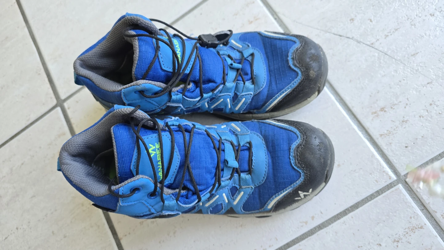 WANABEE Blue Hiking Boots - Kids Size 4 - photo 2
