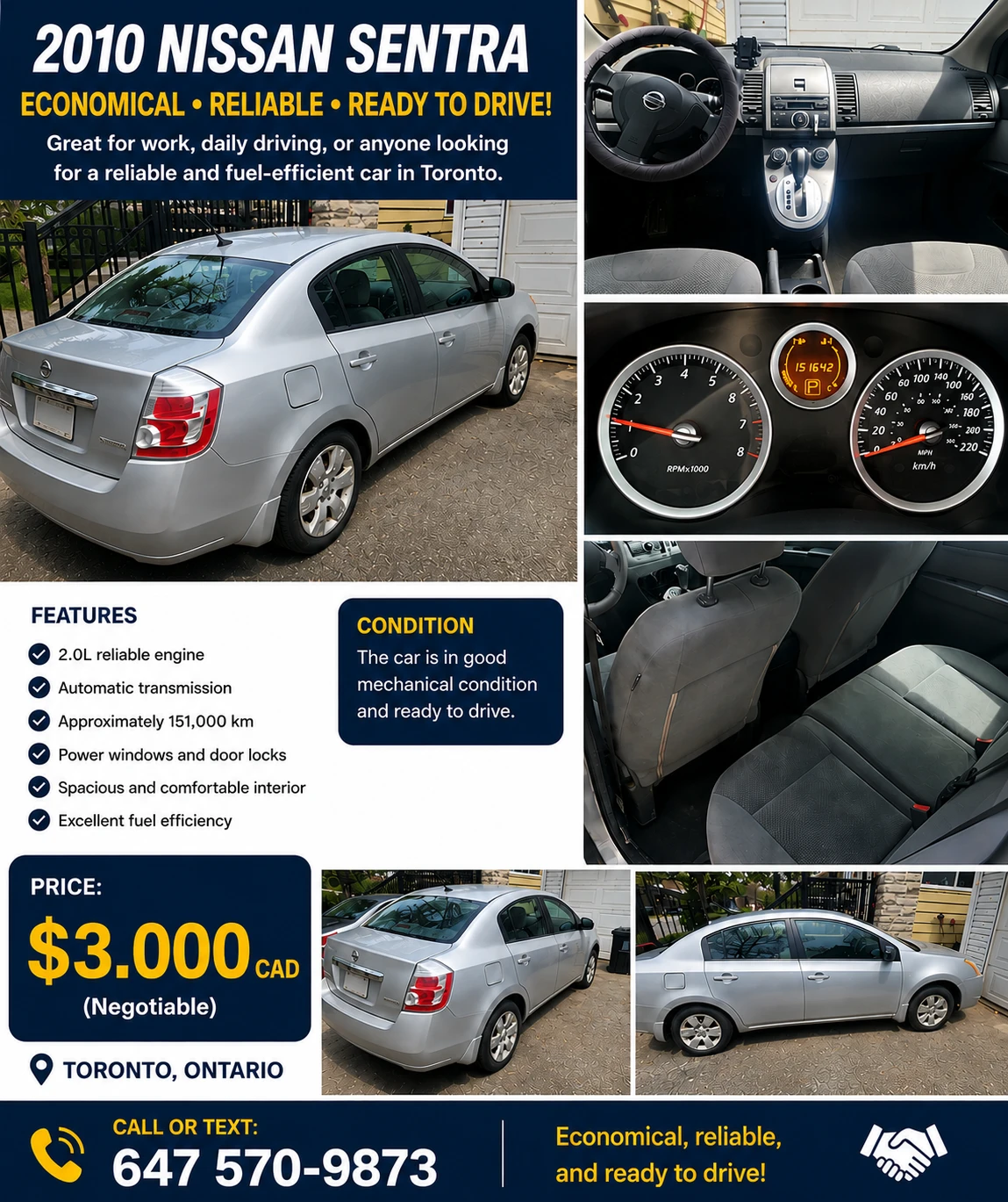 2010 Nissan Sentra - Reliable Sedan