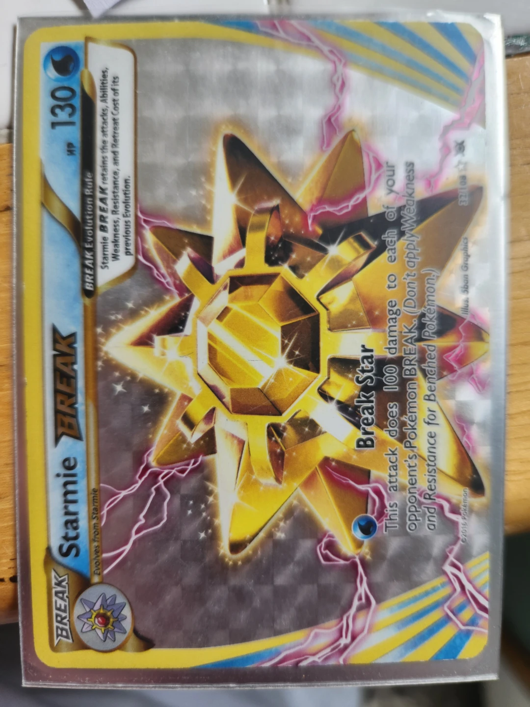 Pokemon BREAK Starmie BREAK Card