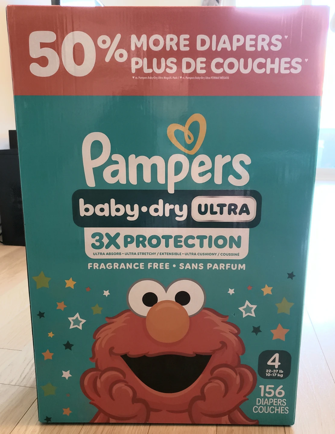 Pampers Baby Dry Ultra Diapers, Size 4, 156 Count