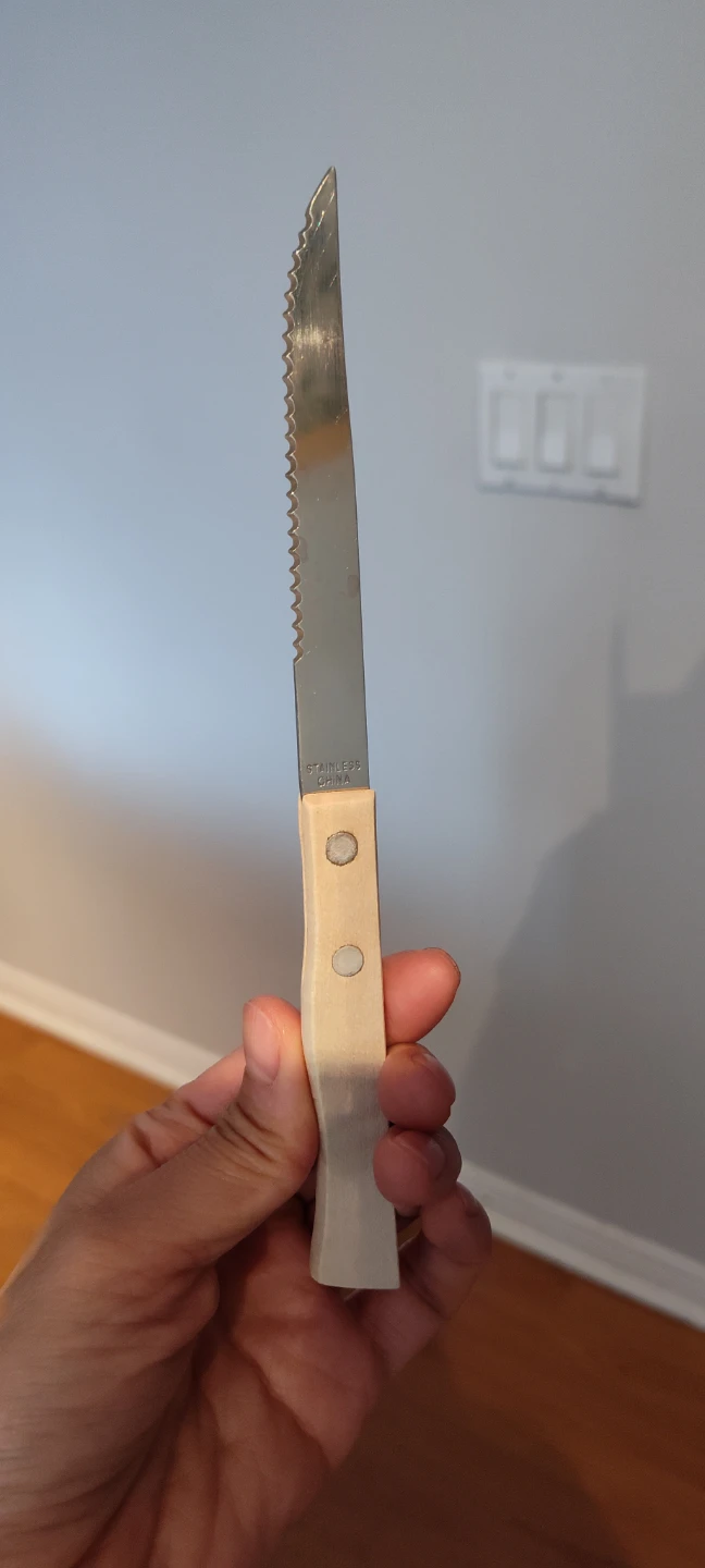 Set of 2 Stainless Steel Serrated Knives - photo 2