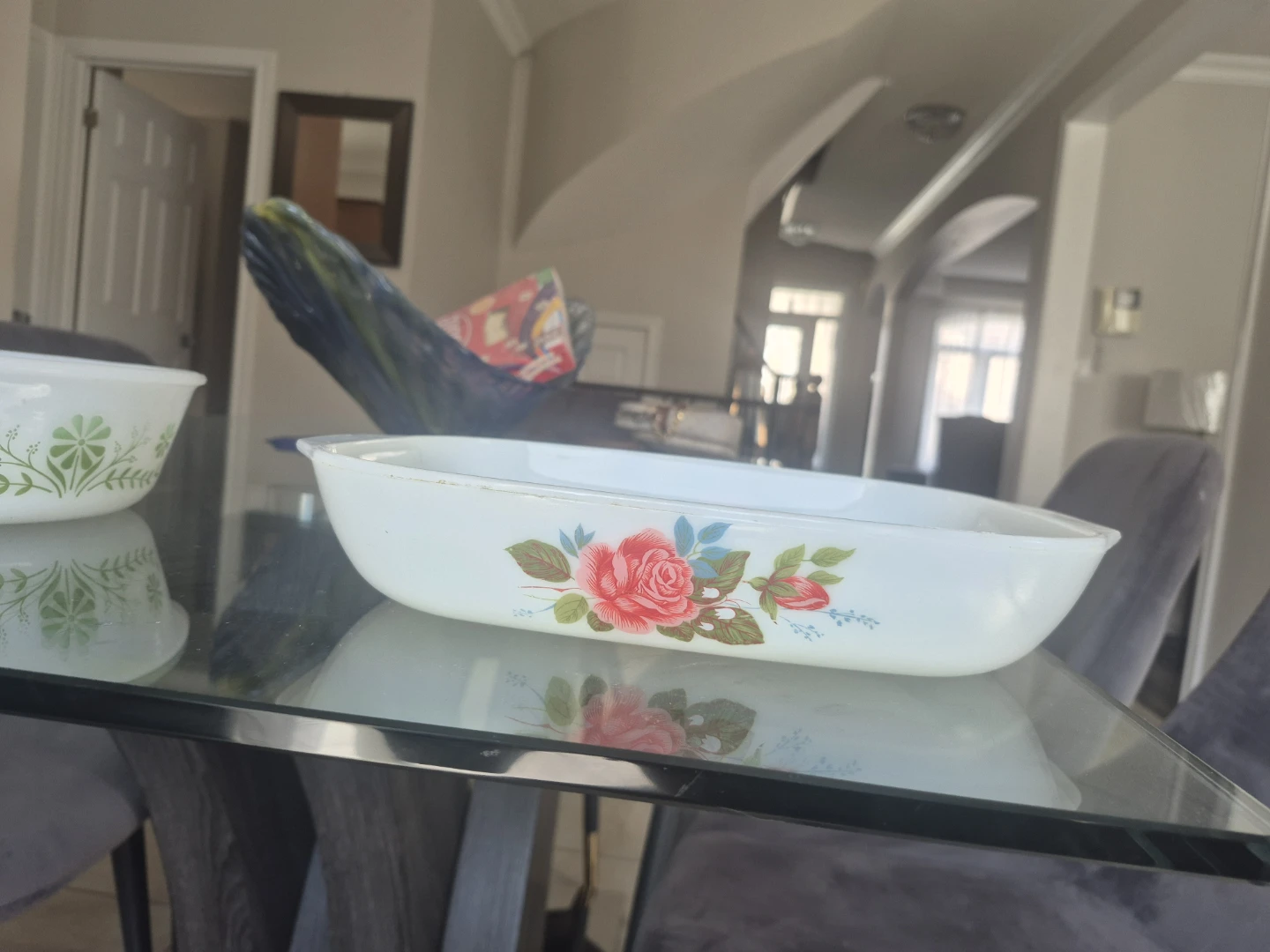 Pyrex Casserole Dish with Floral Design - photo 5
