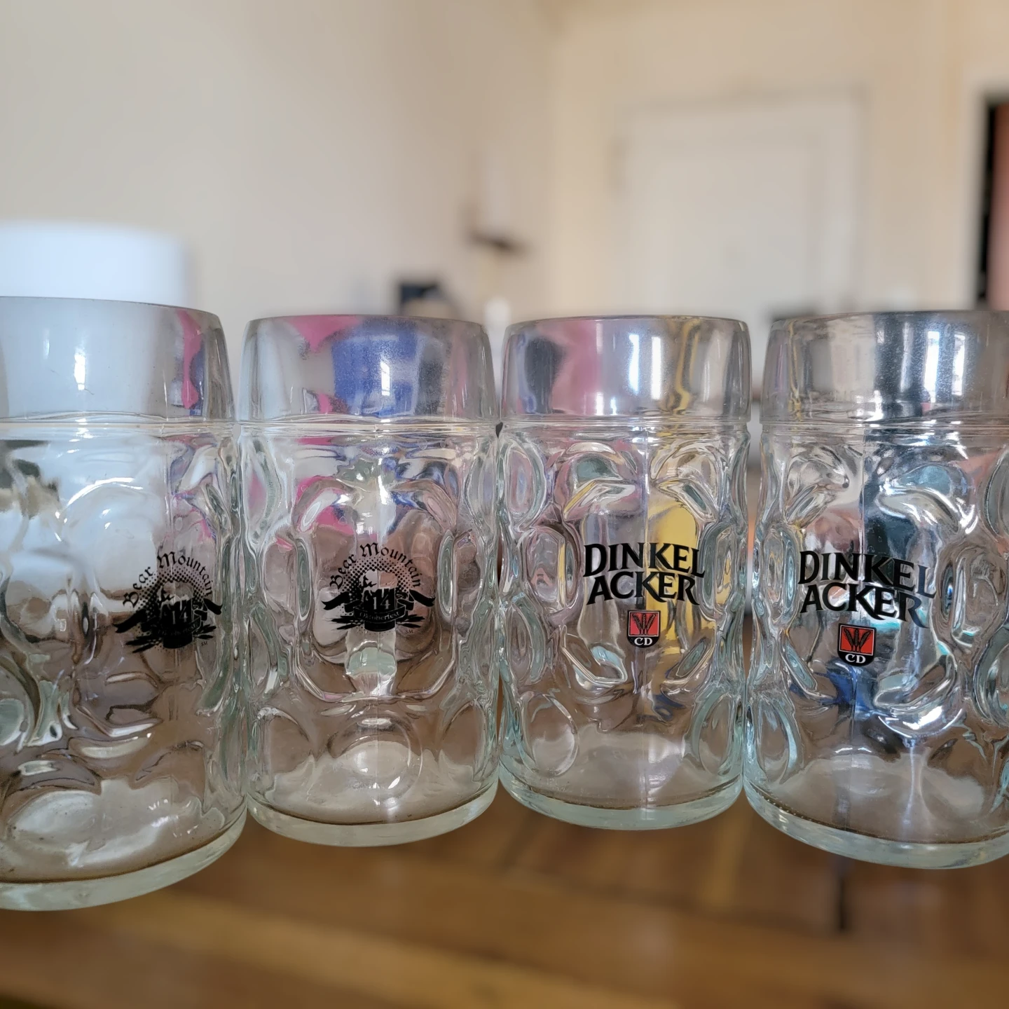 Set of 4 Dinkelacker & Bear Mountain Beer Steins