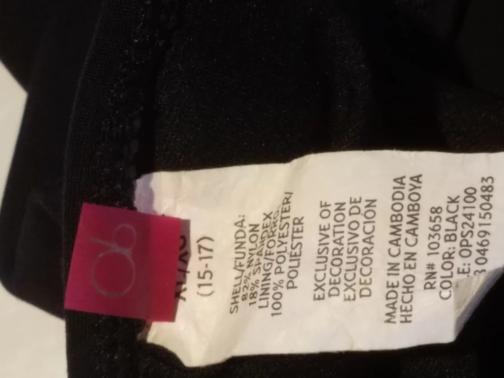 Ocean Pacific Black One-Piece Swimsuit Size XL/TG (15-17) - photo 4