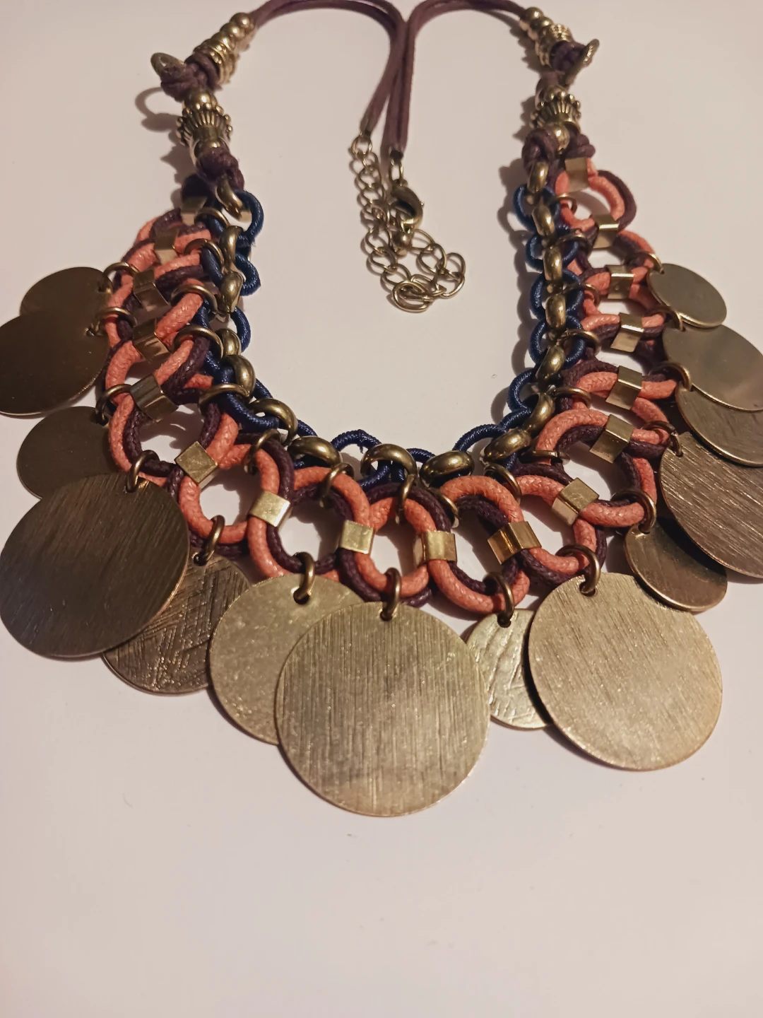 Boho Statement Necklace with Coin Charms - photo 2