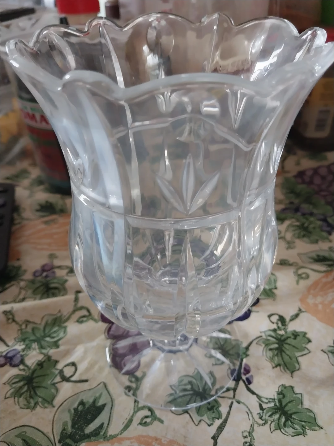 Clear Glass Vase crystal