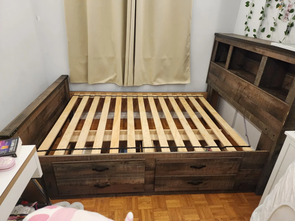Full/Double Drawer Storage Bed Frame - photo 2