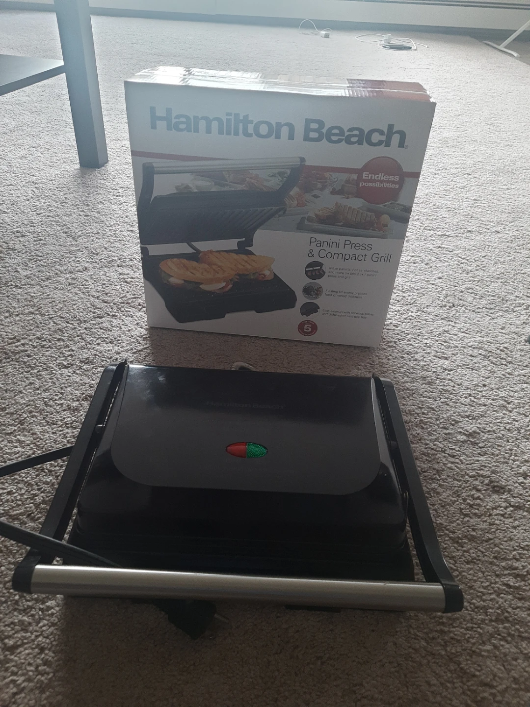 Hamilton Beach Panini Press & Compact Grill - photo 3
