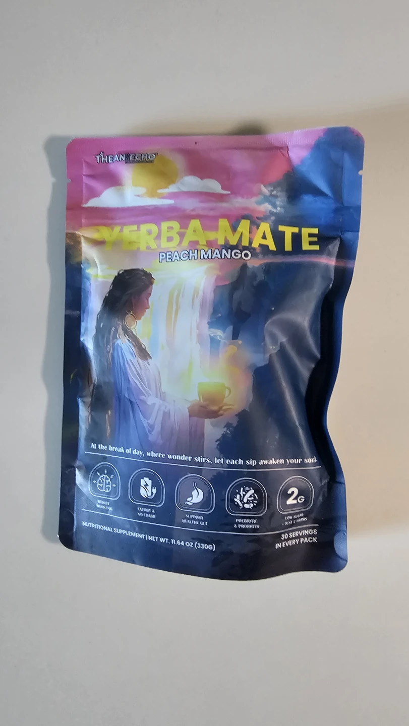 Thean Echo Yerba Mate Peach Mango Drink Mix