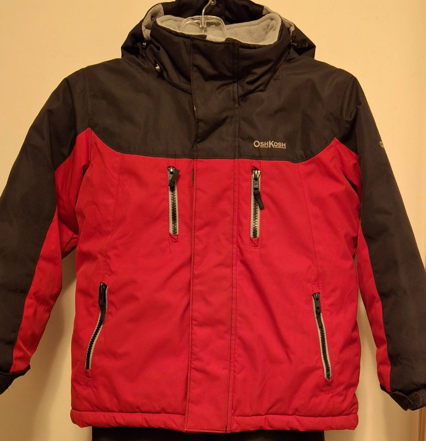 OshKosh B'gosh Ski Snowsuit Set Jacket Pants Red Black