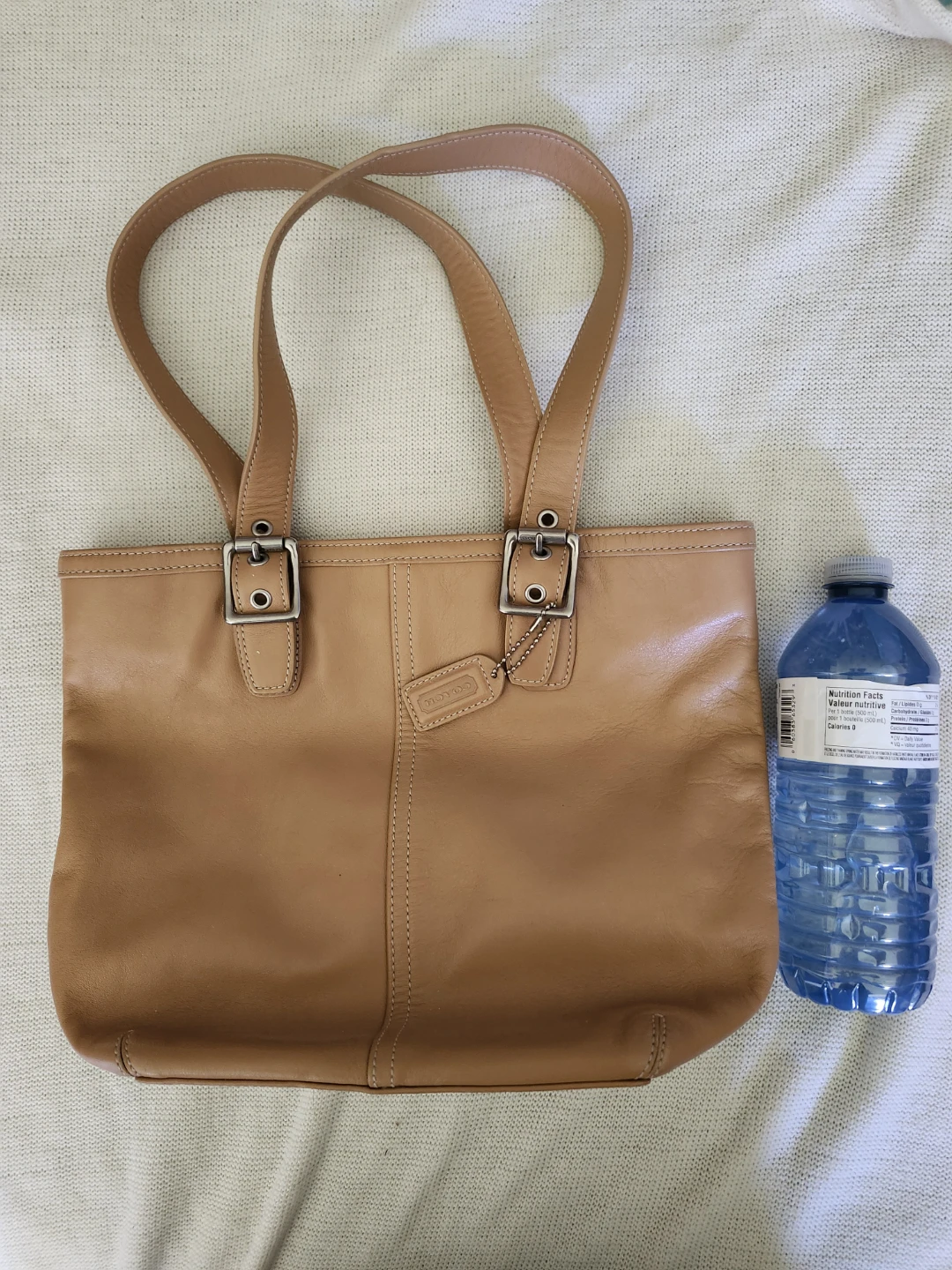 Coach Tan Leather Tote Bag