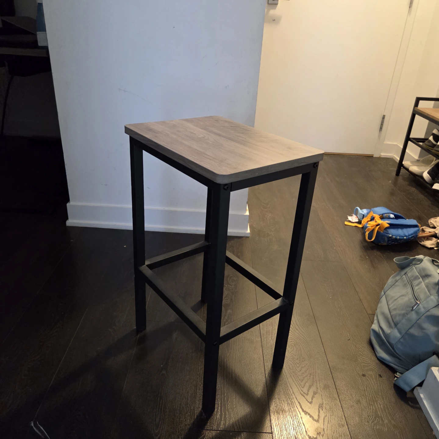 Bar Stool with Wood Top