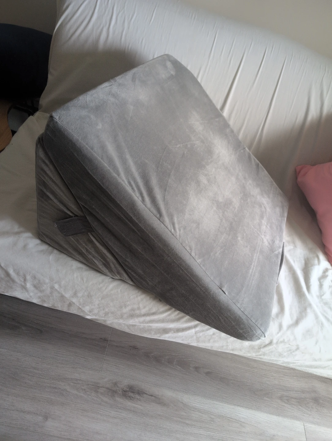 Grey Wedge Pillow