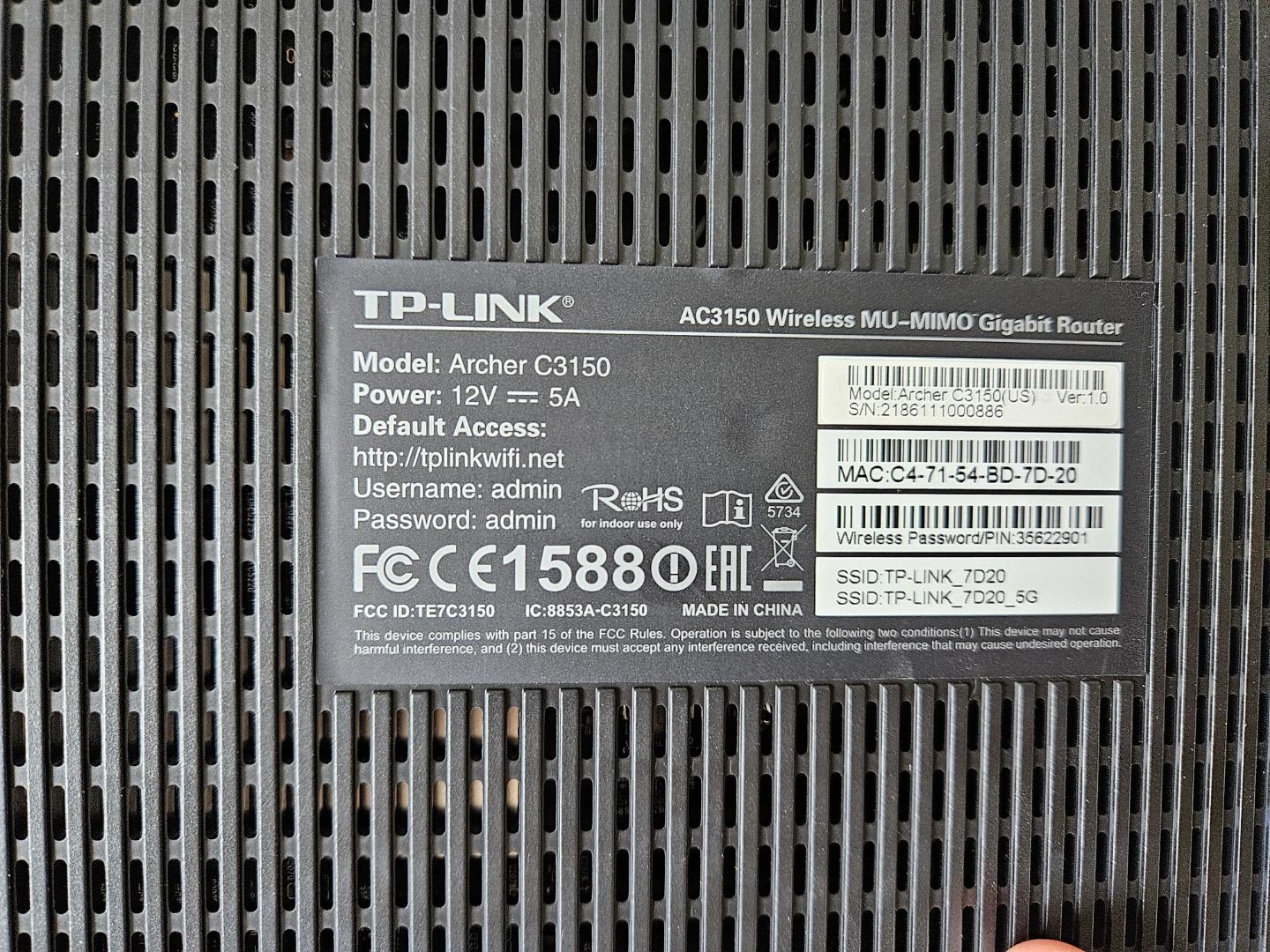 TP-Link AC3150 Wireless MU-MIMO Gigabit Router - photo 2