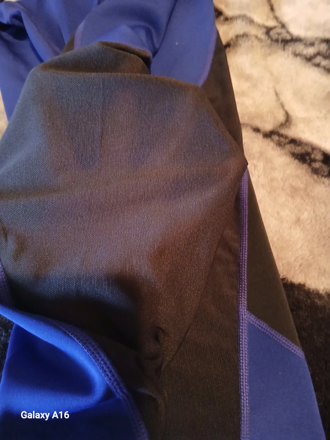 Adidas Women's Blue & Black Athletic Leggings - photo 3
