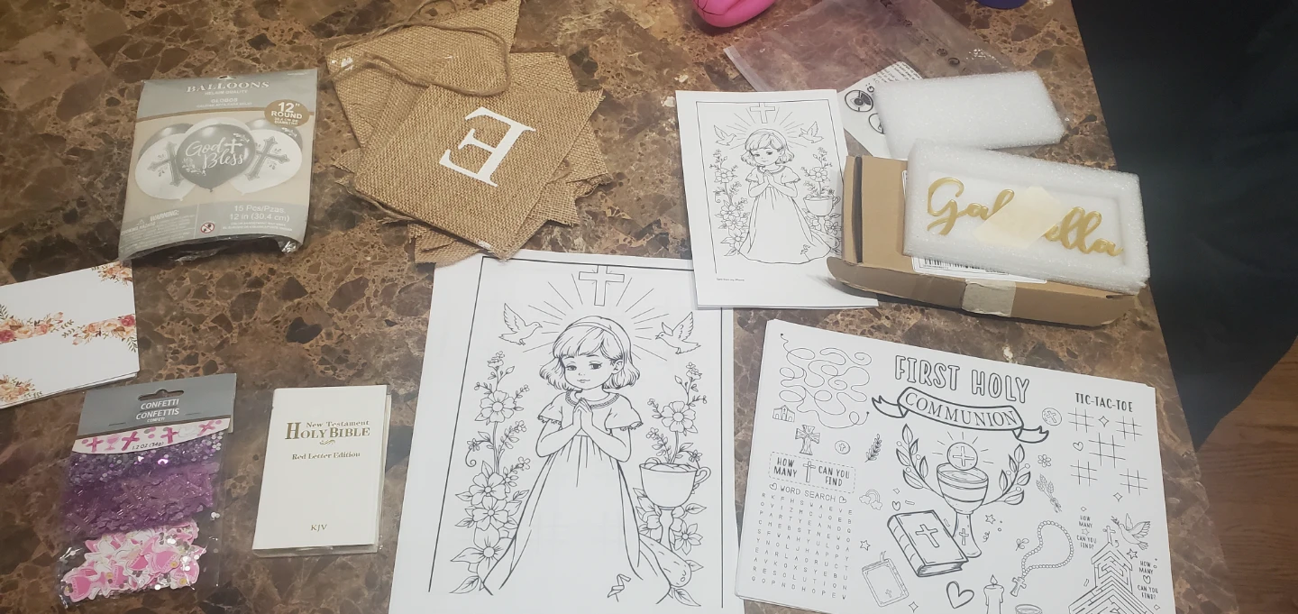 First Holy Communion Decorations & Activity Set
