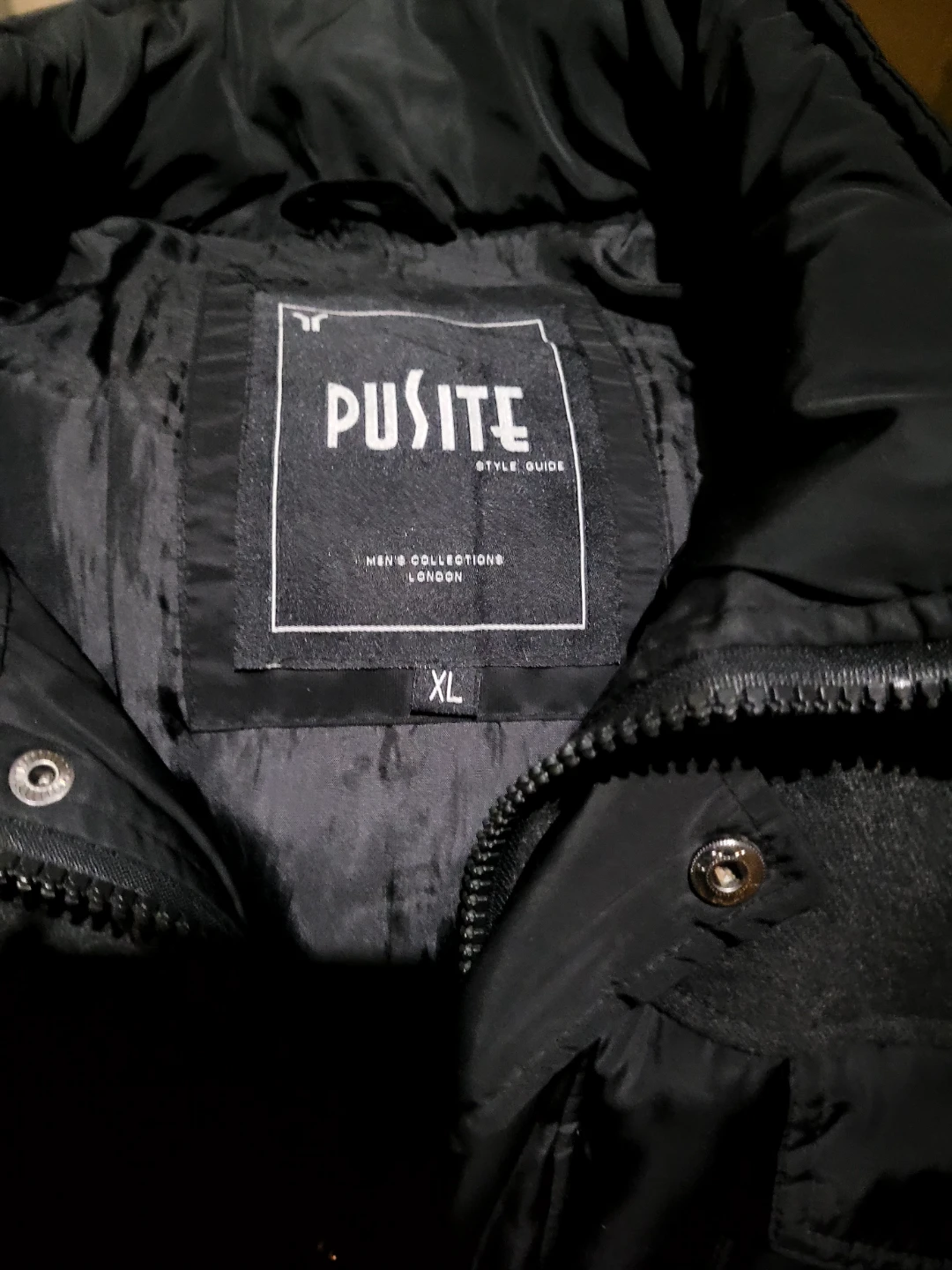 PUSITE Black Puffer Jacket - Men's XL - photo 2