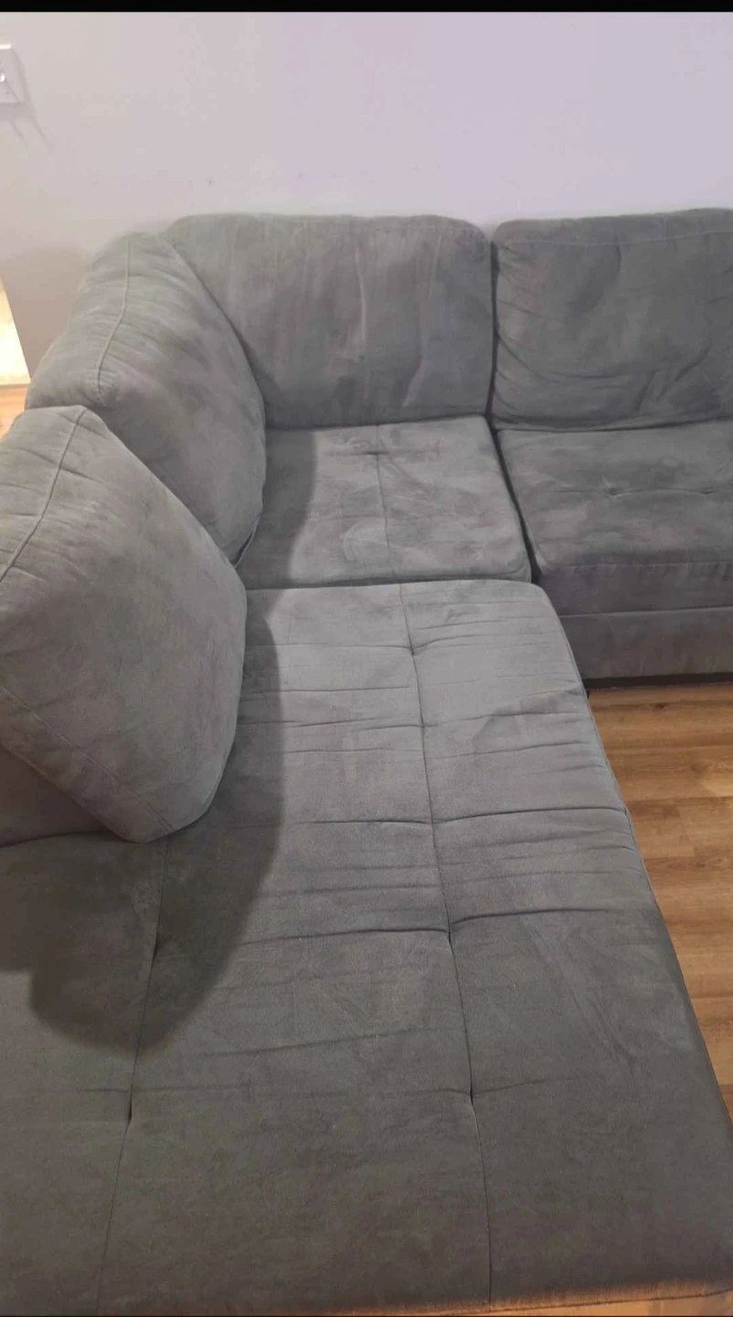 Grey Sectional Sofa with Sleeper Function - photo 3