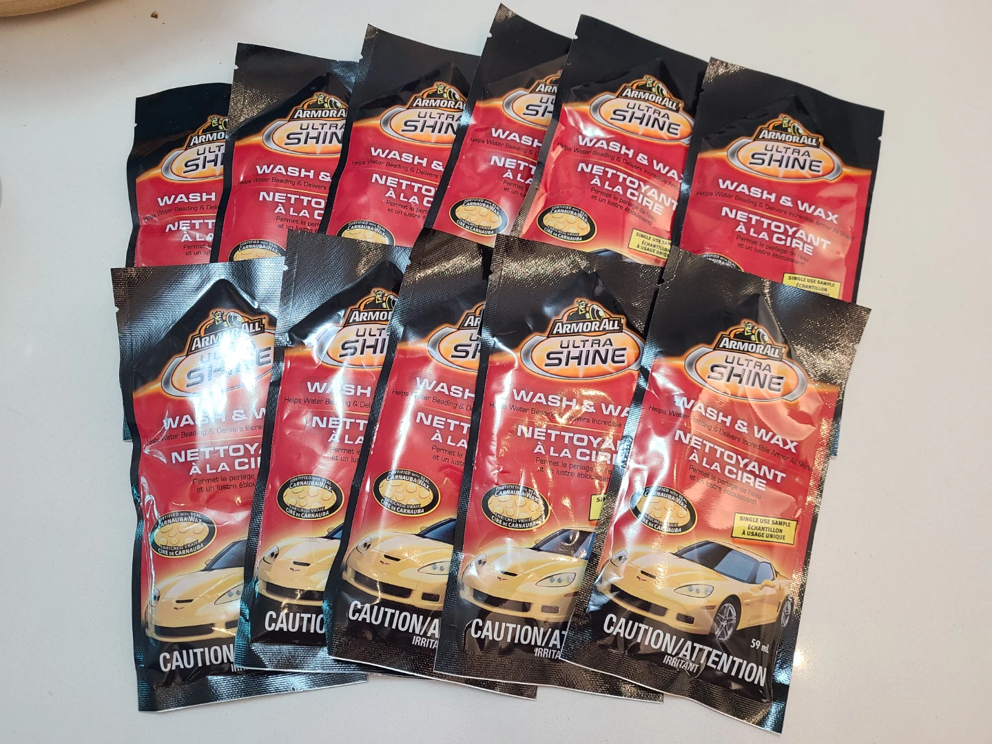 Armor All Ultra Shine Wash & Wax Sample Packets (59ml each)