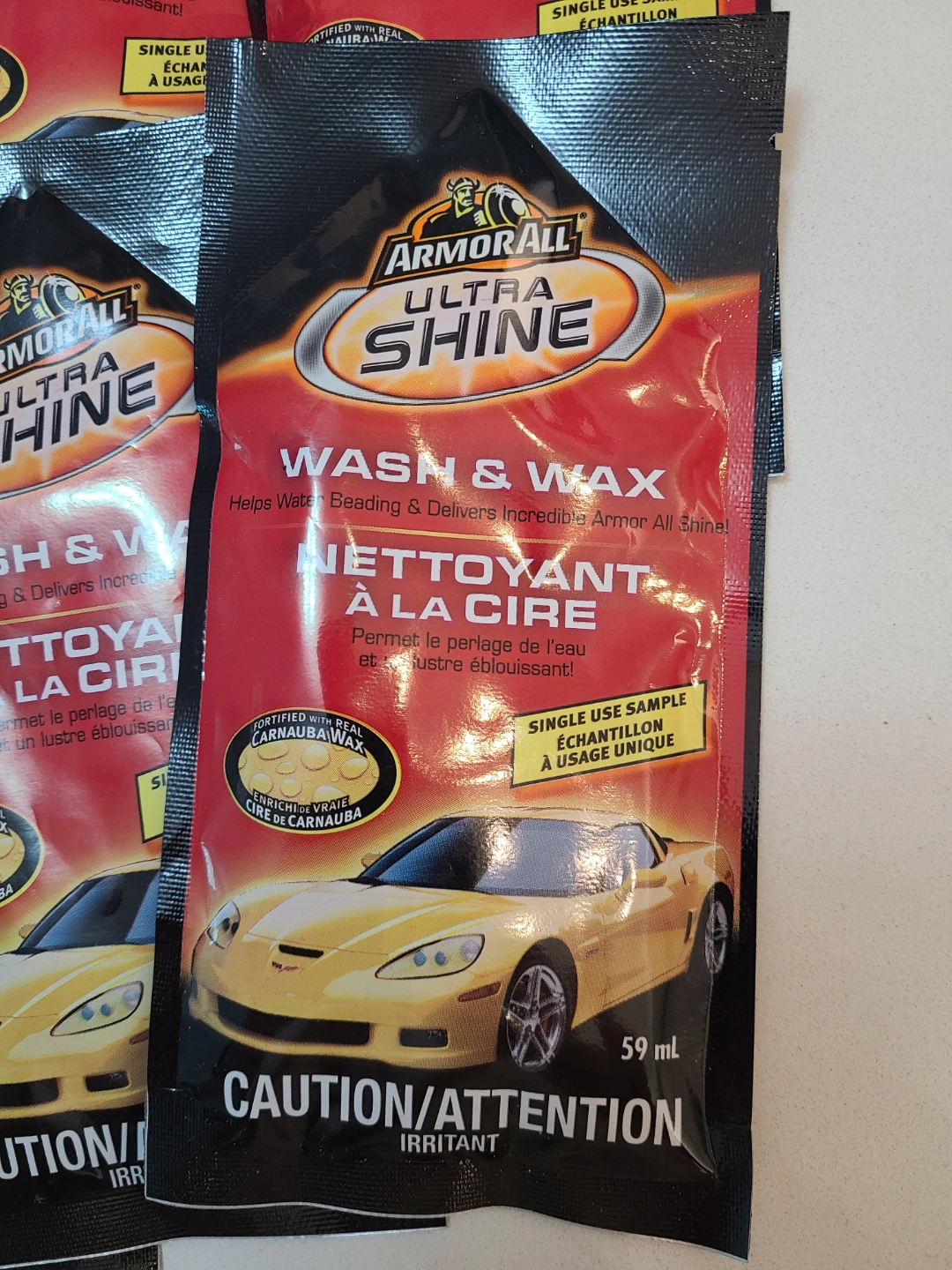 Armor All Ultra Shine Wash & Wax Sample Packets (59ml each) - photo 2