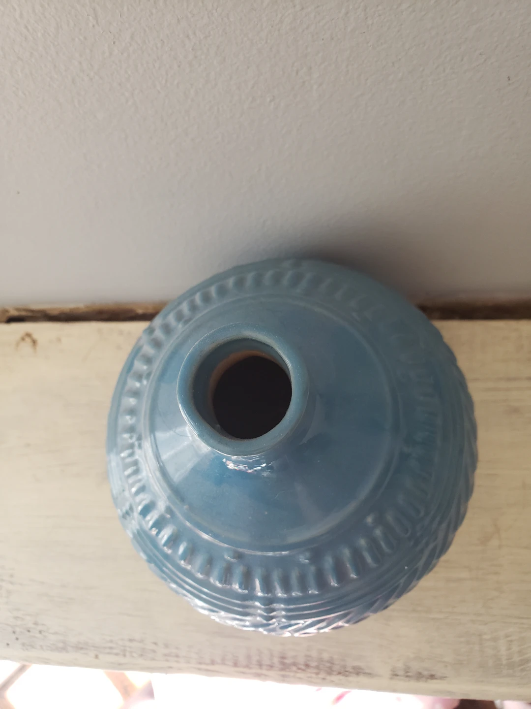 Blue Ceramic Decorative Vase - photo 2