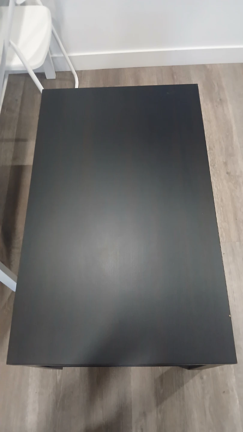 Black Coffee Table with Shelf - photo 2