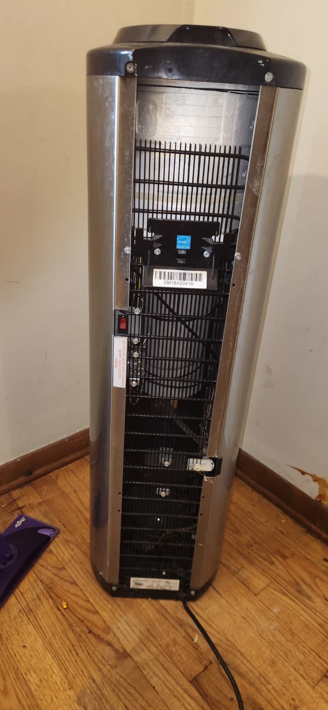 Black and Stainless Steel Water Cooler Dispenser