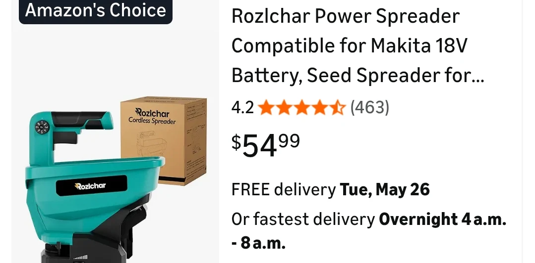 Rozlchar 18/20V Cordless Spreader