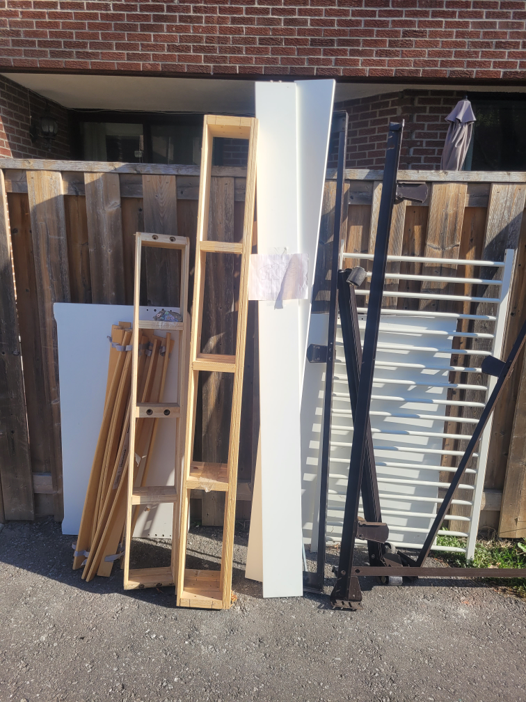 Wooden and Metal Bed Frame Parts