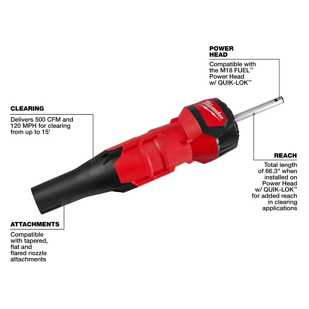 Milwaukee Fuel Quik-Lok Blower Attachment - photo 2
