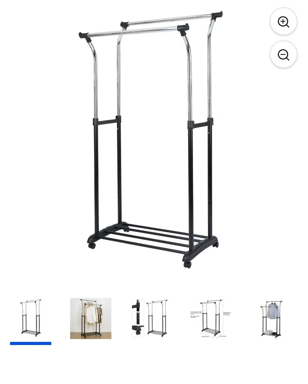 Adjustable Double Garment Rack