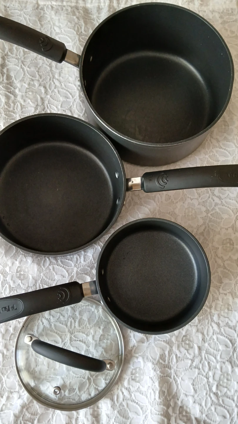 Collection of 3 T-fal cooking pots for $8.00