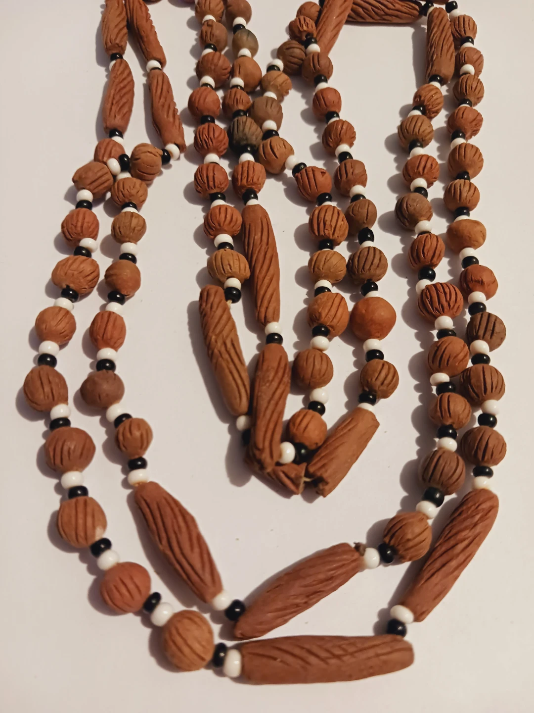 Tibetan "BOTHI" Botha Beads Long Beaded Necklace - photo 2