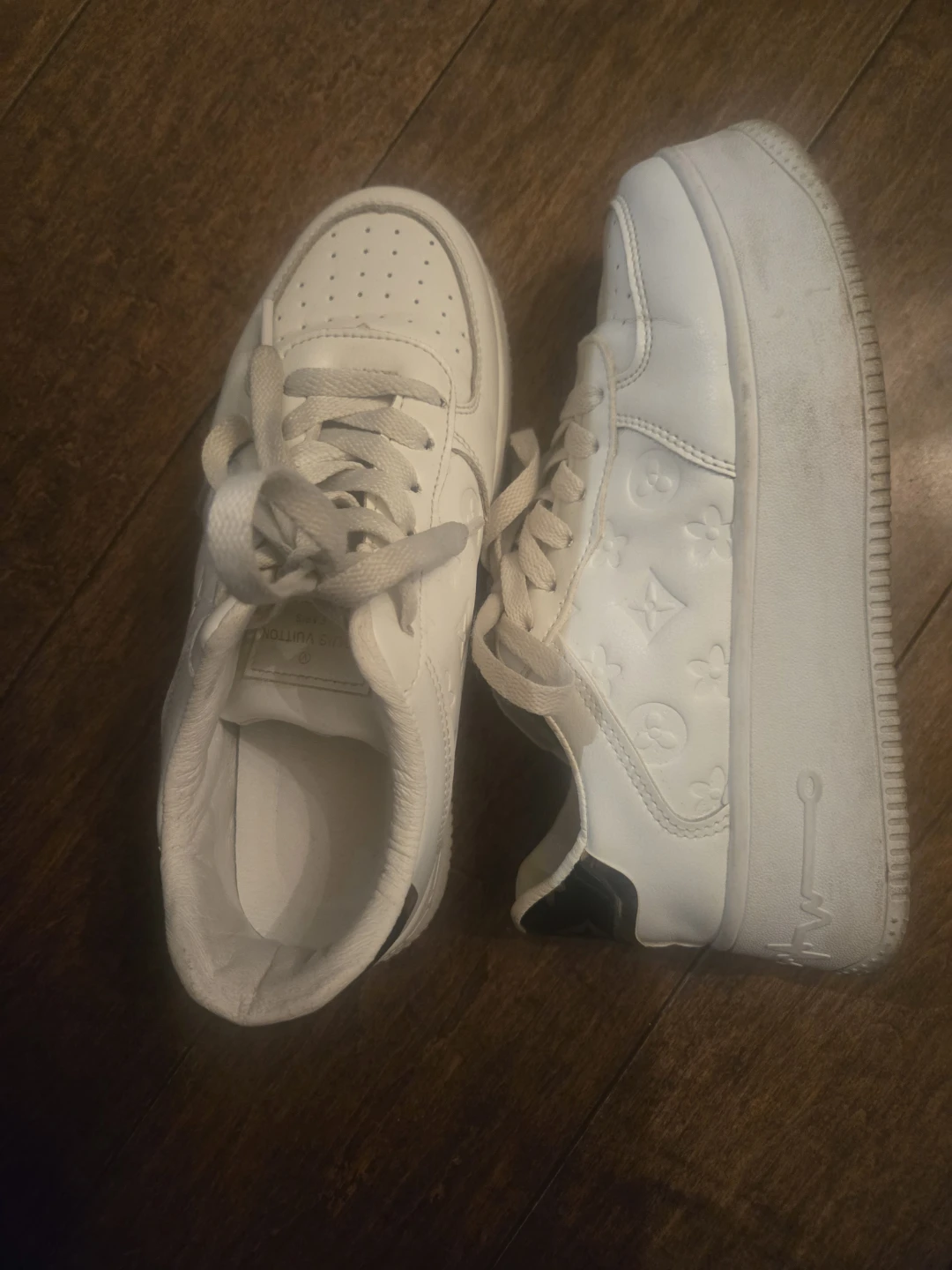 Louis Vuitton White Leather Sneakers
