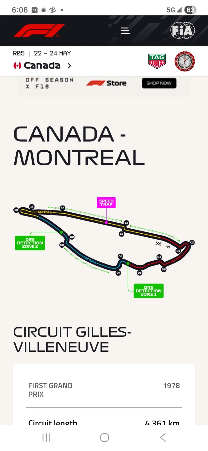 Formula 1 Canada - Montreal Grand Prix Track Map - photo 2