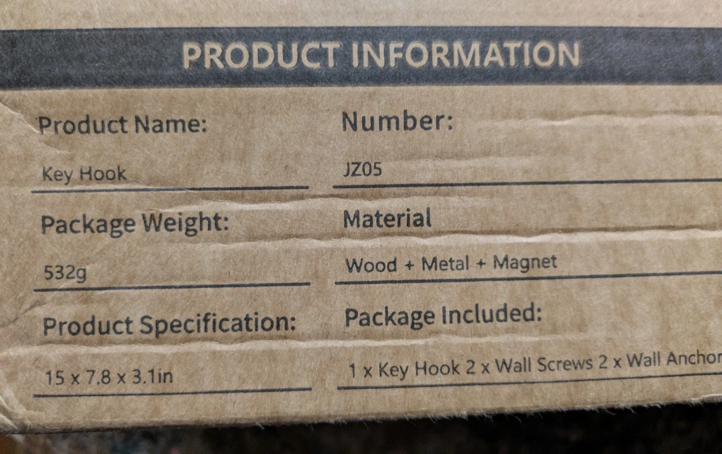 New Rustic Wood Key Hook with Mail Sorter - photo 4