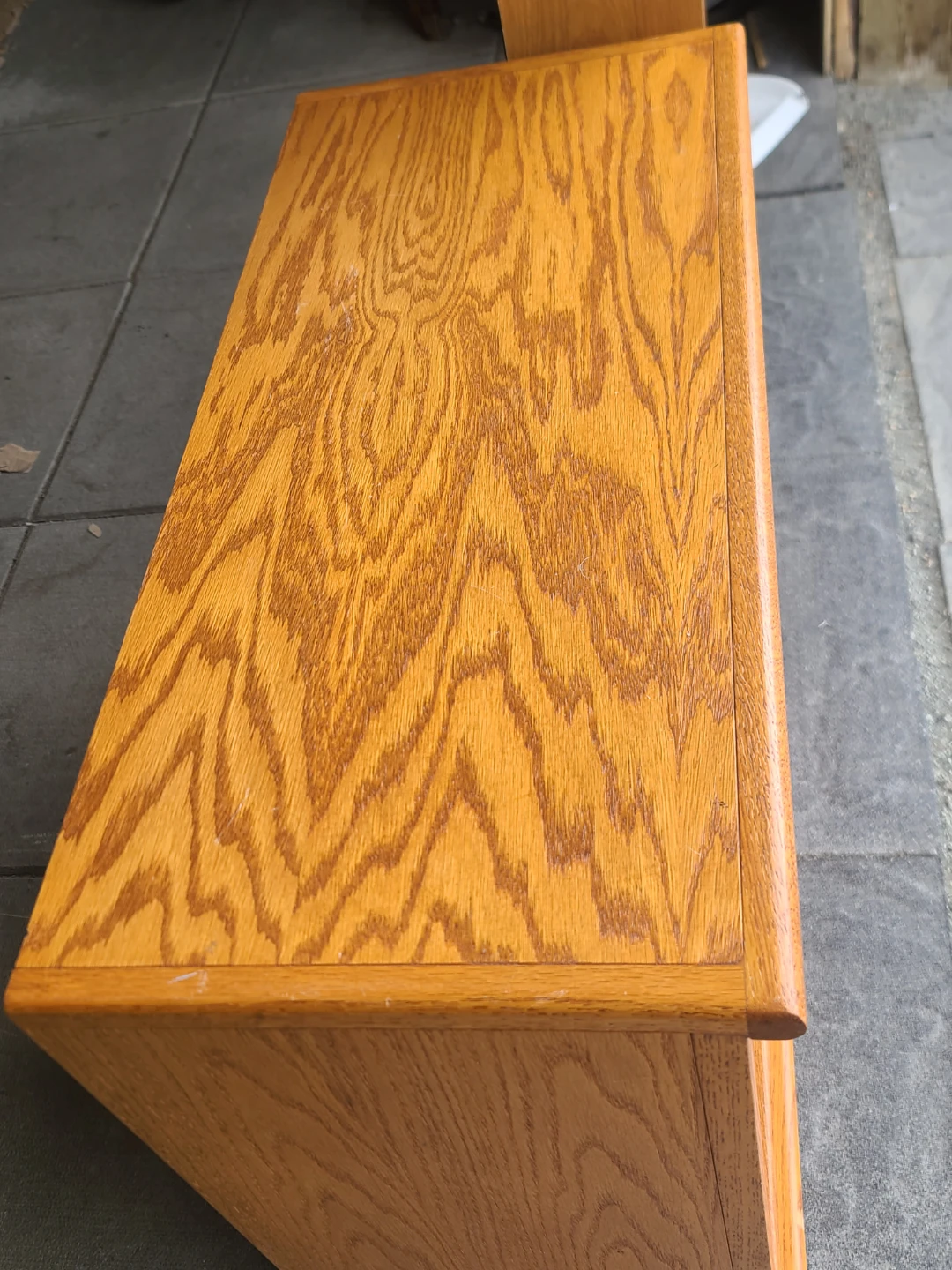 Oak Finish Bookcase and Media Storage Tower - photo 3