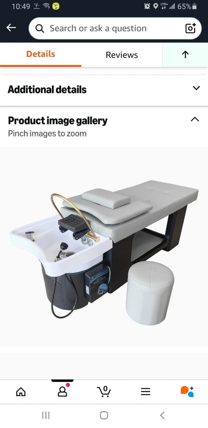 Spa Head Therapy Bed with Acrylic Shampoo Basin