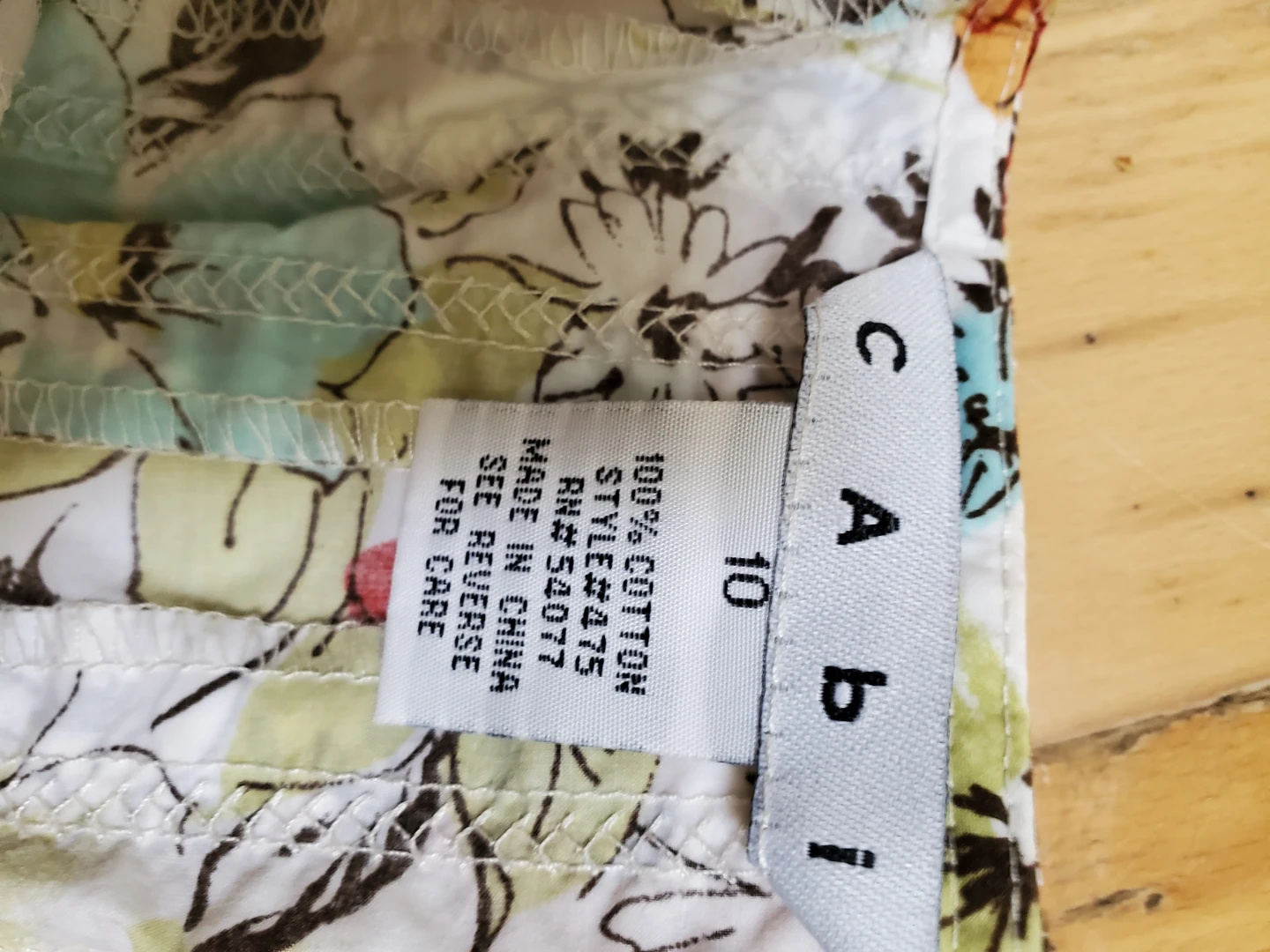Cabi Floral Print Skirt Size 10 - photo 3
