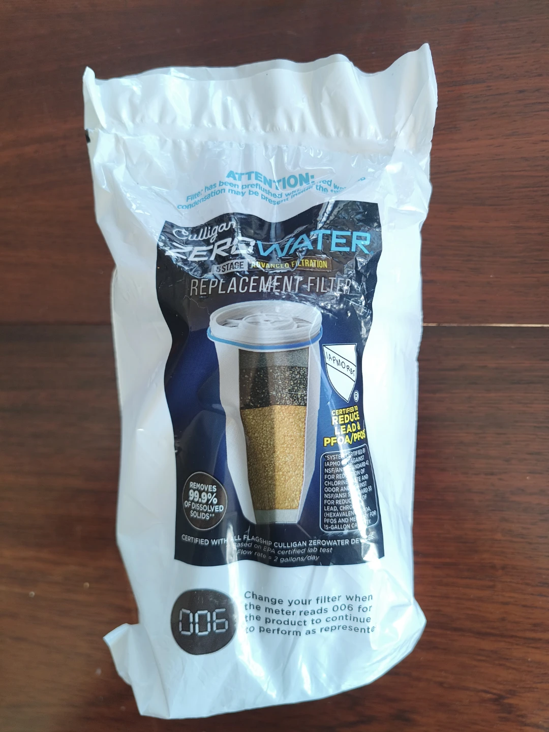 Culligan Zerowater Replacement Filter 6-Stage Filtration - photo 3