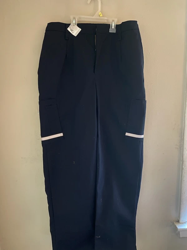 Women's Fed Ex Stan Herman reflective work pants NWT