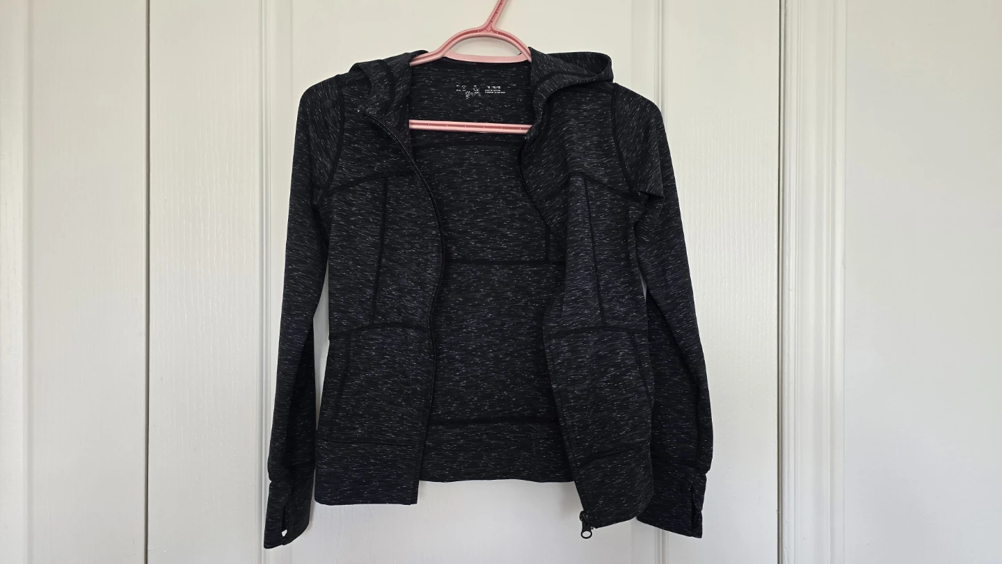 Zella Girl Zip-Up active Hoodie Size 10-12Y - photo 3