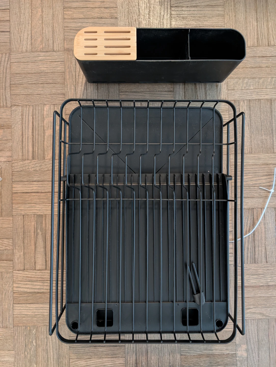 Kitsure Dish Drying Rack with Cutlery Holder - photo 2