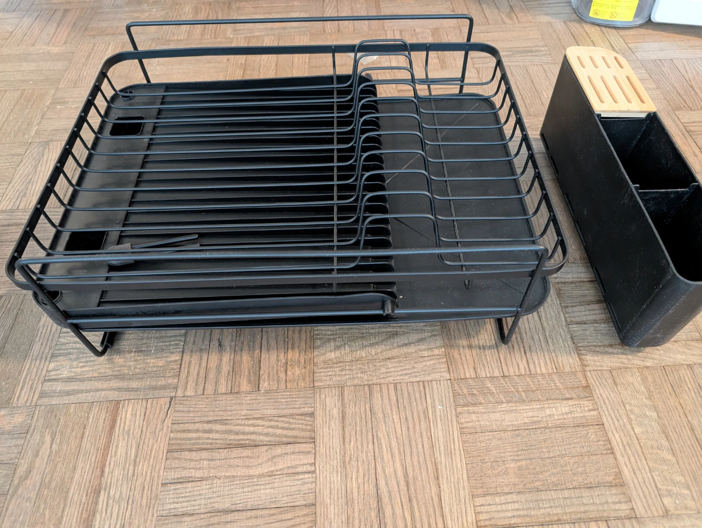 Kitsure Dish Drying Rack with Cutlery Holder - photo 3