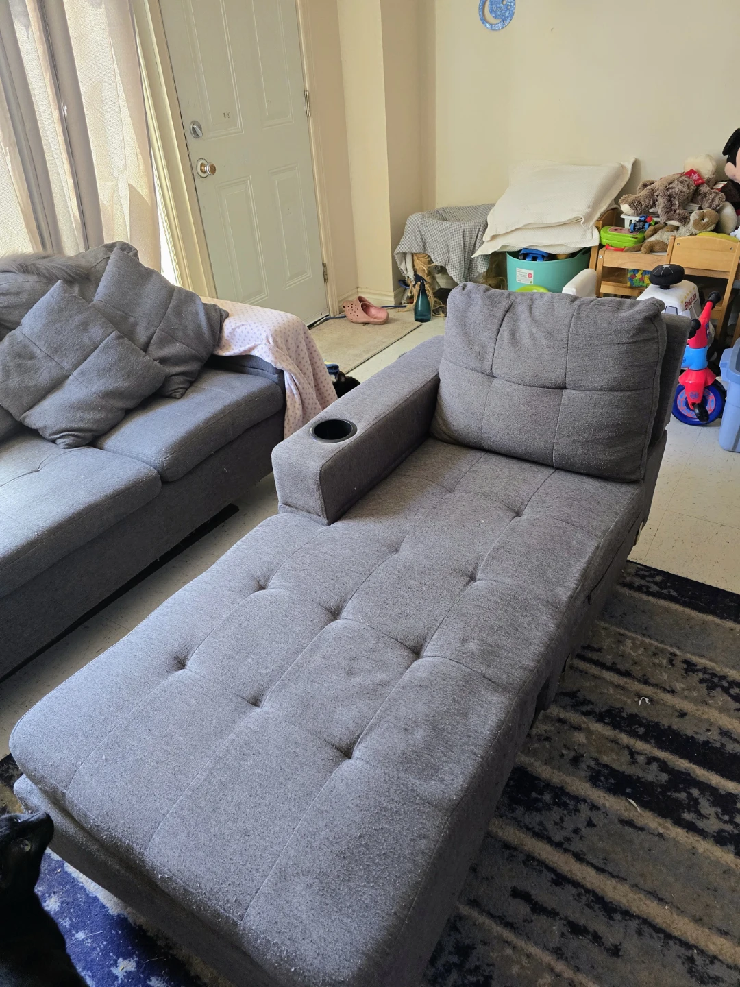 Ikea sofa with reversible lounger - photo 4