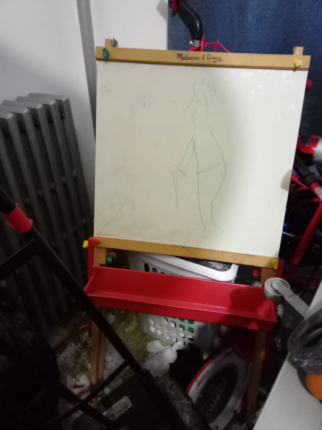 Melissa & Doug Easel with Red Tray pizarra pizarrita