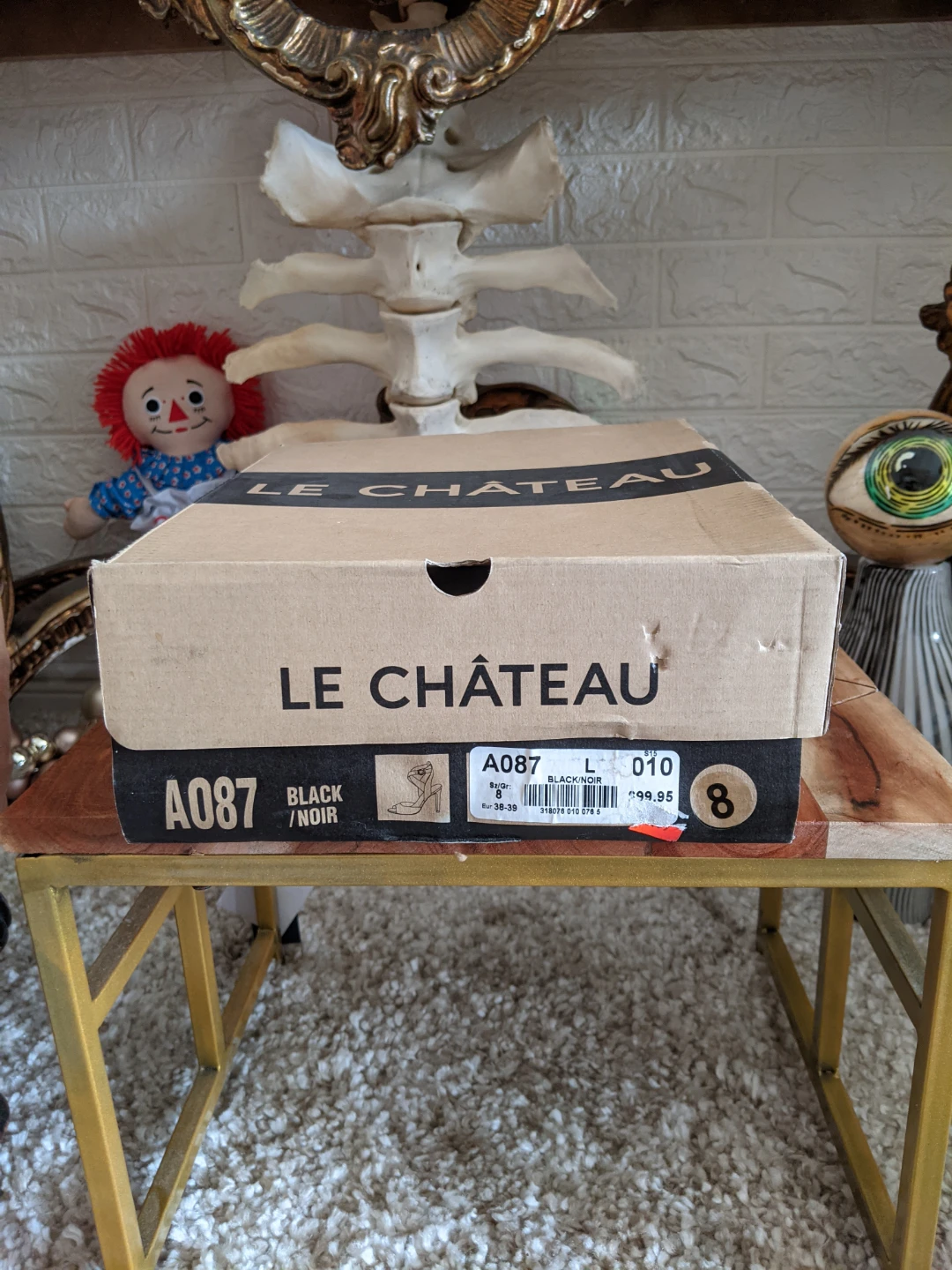Le Château Black Strappy Heels Size 8 - photo 5