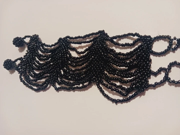 New !!Black Beaded Layered Dangle Bracelet - photo 2