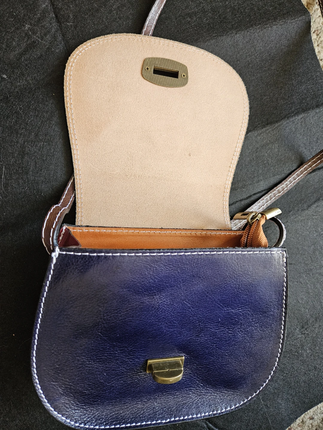 NEW Vera Pelle Made in Italy Leather Crossbody Bag - photo 4